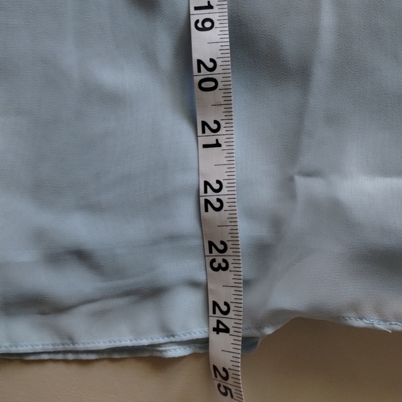 NWT Blue chiffon blouse - Picture 9 of 9